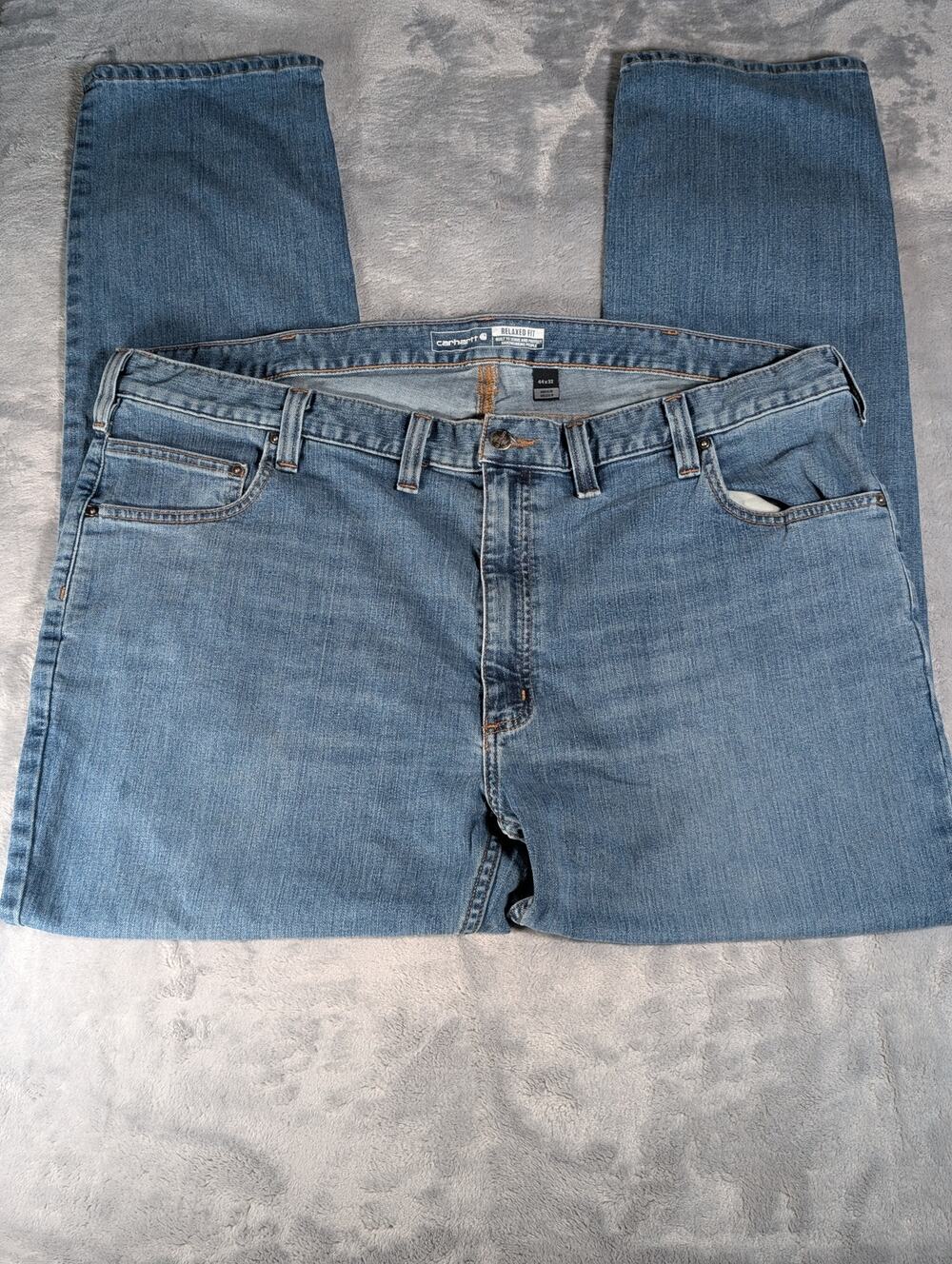 Carhartt Relaxed Fit 44X32 Light Blue Wash